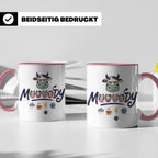 Launische Kuh Tasse Moody Cow lustiger Spruch, Kaffeebecher  – Rosa [farbe:rosa]