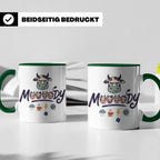 Launische Kuh Tasse Moody Cow lustiger Spruch, Kaffeebecher  – Grün [farbe:grün]