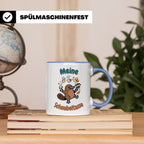 Meine Schnabeltasse Kaffeetasse mit lustigem Schnabeltier, G – Blau [farbe:blau]