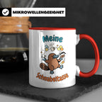 Meine Schnabeltasse Kaffeetasse mit lustigem Schnabeltier, G – Rot [farbe:rot]