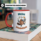 Meine Schnabeltasse Kaffeetasse mit lustigem Schnabeltier, G – Rot [farbe:rot]