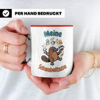 Meine Schnabeltasse Kaffeetasse mit lustigem Schnabeltier, G – Rot [farbe:rot]
