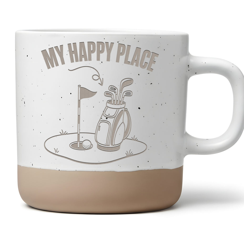 Golfer Tasse My Happy Place - Lustiges Geschenk für Papa Opa Männer -  – Bild 1