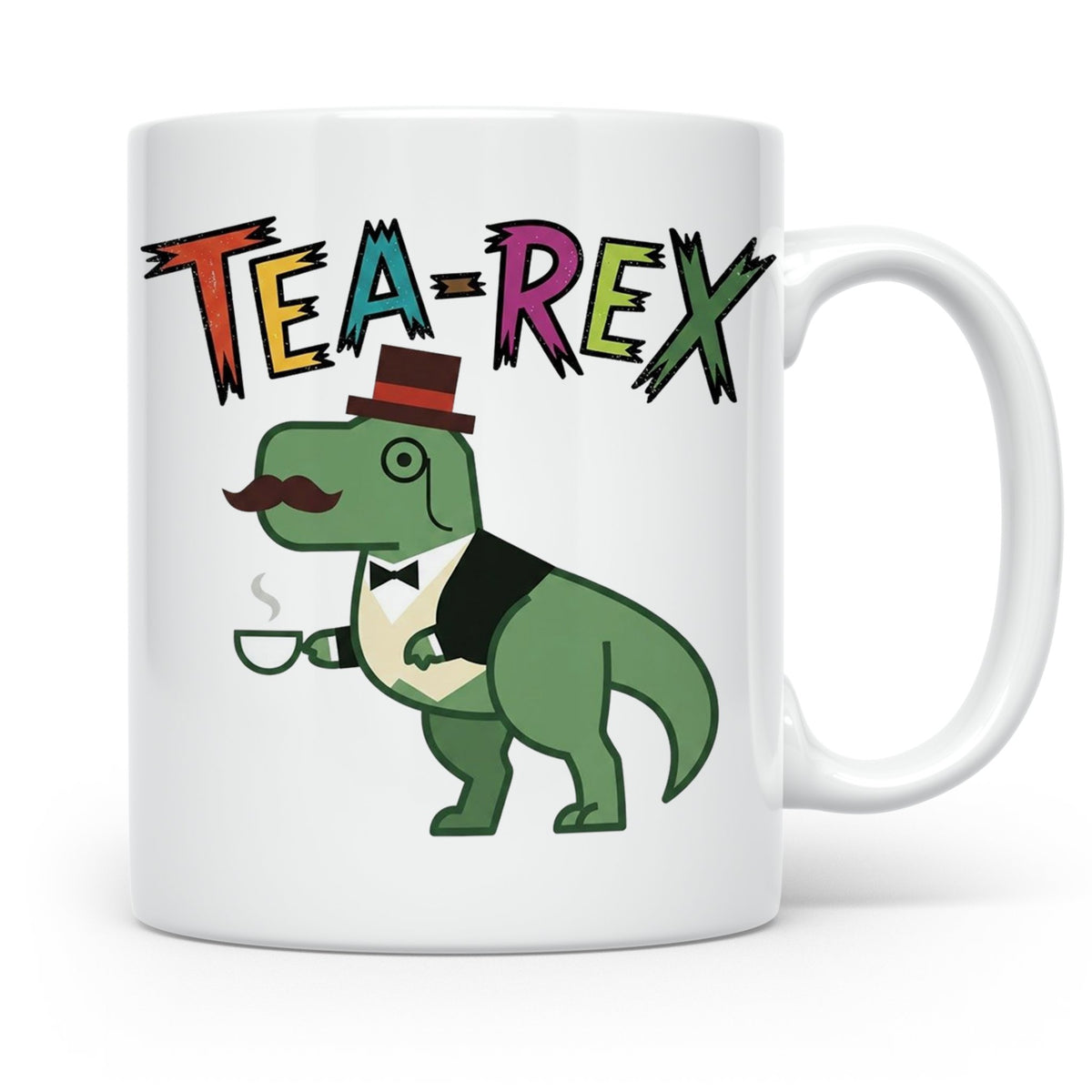 Tea Rex Tasse für Teeliebhaber, lustiges Dinosaurier Wortspi – Weiß [farbe:weiß]