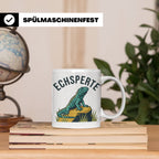 Echsperte Tasse für Reptilienhalter, lustiges Wortspiel mit  – Weiß [farbe:weiß]