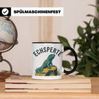 Echsperte Tasse für Reptilienhalter, lustiges Wortspiel mit  – Schwarz [farbe:schwarz]