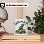 Echsperte Tasse für Reptilienhalter, lustiges Wortspiel mit  – Blau [farbe:blau]