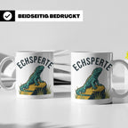 Echsperte Tasse für Reptilienhalter, lustiges Wortspiel mit  – Weiß [farbe:weiß]