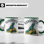 Echsperte Tasse für Reptilienhalter, lustiges Wortspiel mit  – Grün [farbe:grün]