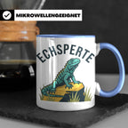 Echsperte Tasse für Reptilienhalter, lustiges Wortspiel mit  – Blau [farbe:blau]
