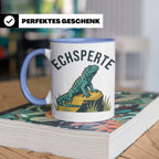 Echsperte Tasse für Reptilienhalter, lustiges Wortspiel mit  – Blau [farbe:blau]