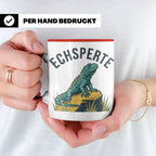 Echsperte Tasse für Reptilienhalter, lustiges Wortspiel mit  – Rot [farbe:rot]