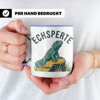 Echsperte Tasse für Reptilienhalter, lustiges Wortspiel mit  – Blau [farbe:blau]