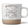 Schlagzeug Tasse My Happy Place Spruch - Lustiges Geschenk für Drummer – Bild 1