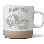 Angler Tasse My Happy Place - Lustiges Geschenk für Karpfenangler - Fi – Bild 1