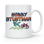 Hobby Stuntman Tasse mit Fahrrad Fail, lustiges Geschenk für – Weiß [farbe:weiß]