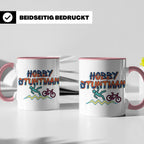 Hobby Stuntman Tasse mit Fahrrad Fail, lustiges Geschenk für – Rosa [farbe:rosa]