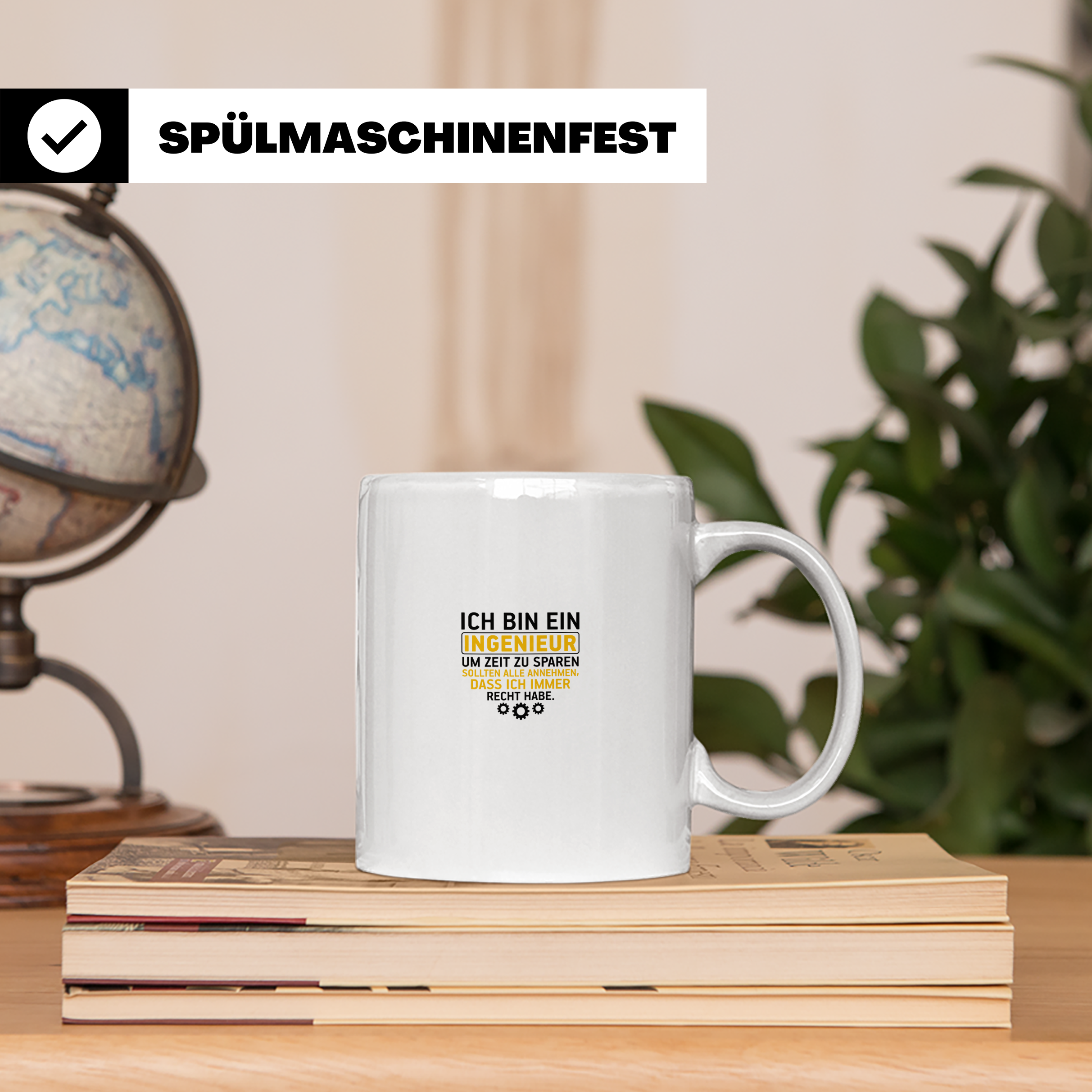Ingenieur Tasse - Weil Ich Immer Recht Habe - Geschenkidee f – Weiß [farbe:weiß]