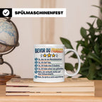 Sondengänger Tasse mit Spruch Bevor Du Fragst | Kaffeetasse  – Weiß [farbe:weiß]
