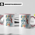 Sondeln Tasse mit Spruch | Sondengänger Metalldetektor Schat – Rosa [farbe:rosa]