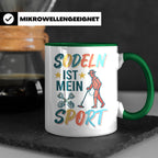 Sondeln Tasse mit Spruch | Sondengänger Metalldetektor Schat – Grün [farbe:grün]