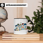 Golfer Tasse mit Spruch Life is full of important choices, L – Schwarz [farbe:schwarz]