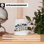 Golfer Tasse mit Spruch Life is full of important choices, L – Rosa [farbe:rosa]