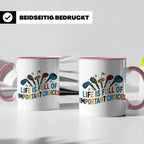Golfer Tasse mit Spruch Life is full of important choices, L – Rosa [farbe:rosa]