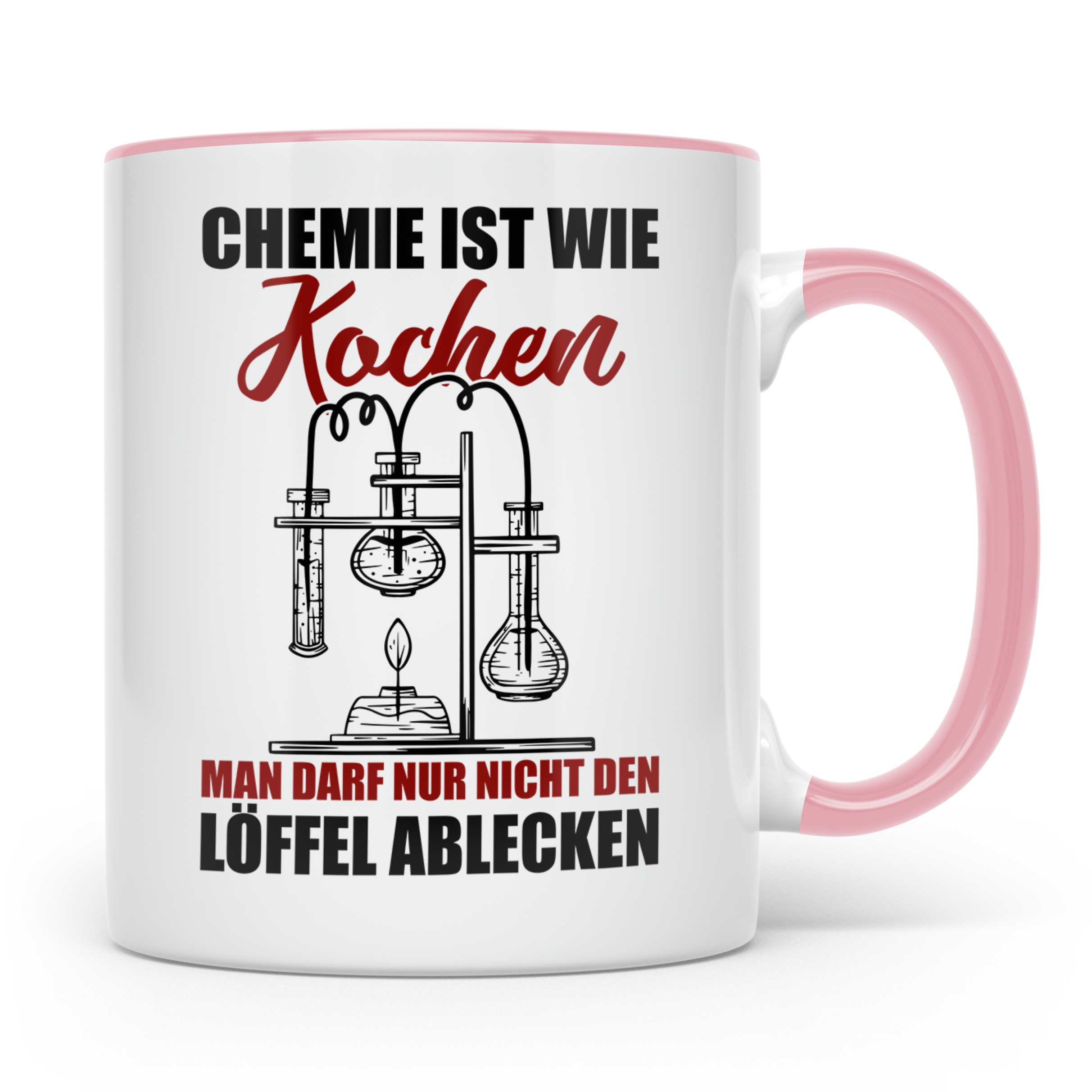 Koch Tasse - Man darf nur nicht den Löffel abgeben Küchen Sp – Rosa [farbe:rosa]