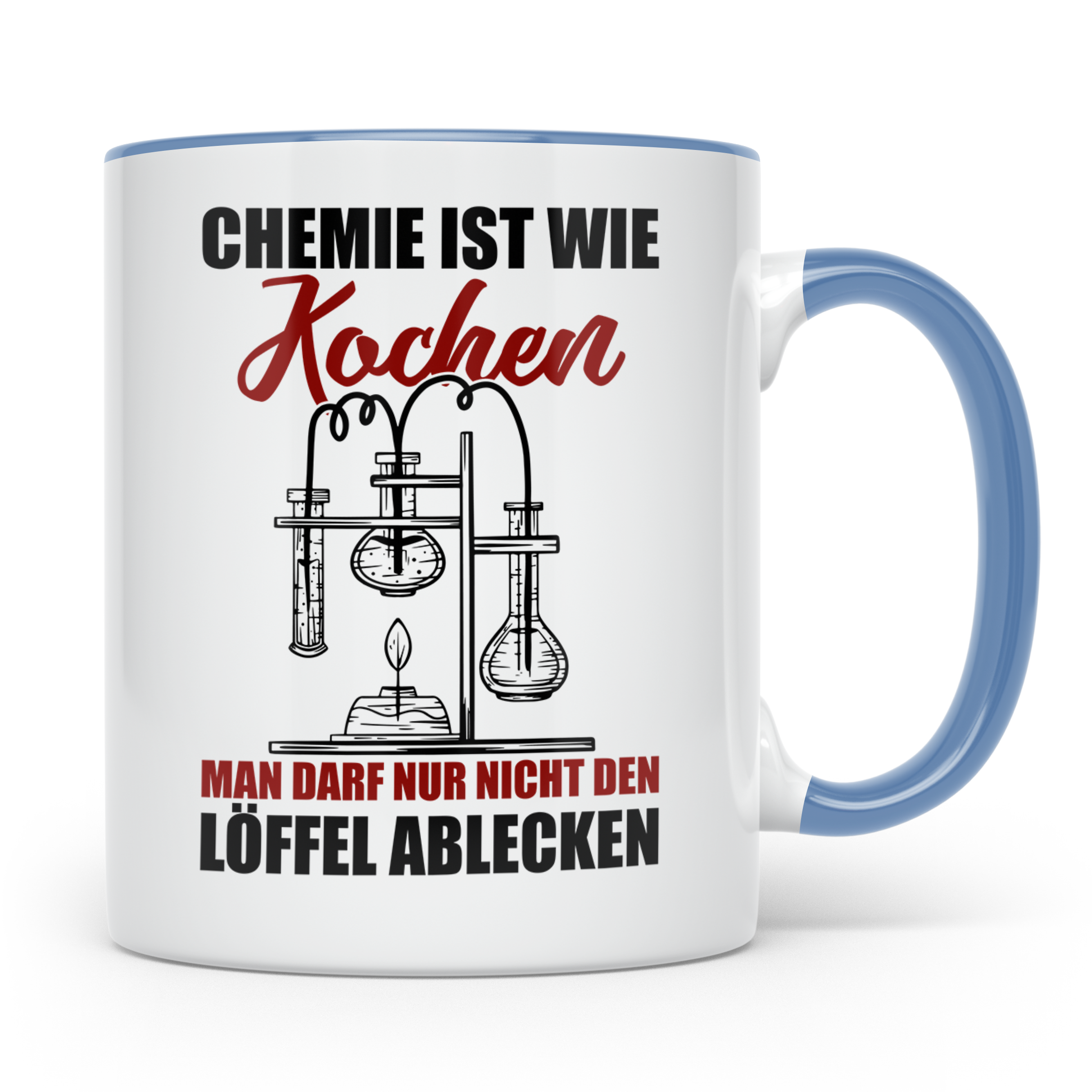 Koch Tasse - Man darf nur nicht den Löffel abgeben Küchen Sp – Blau [farbe:blau]