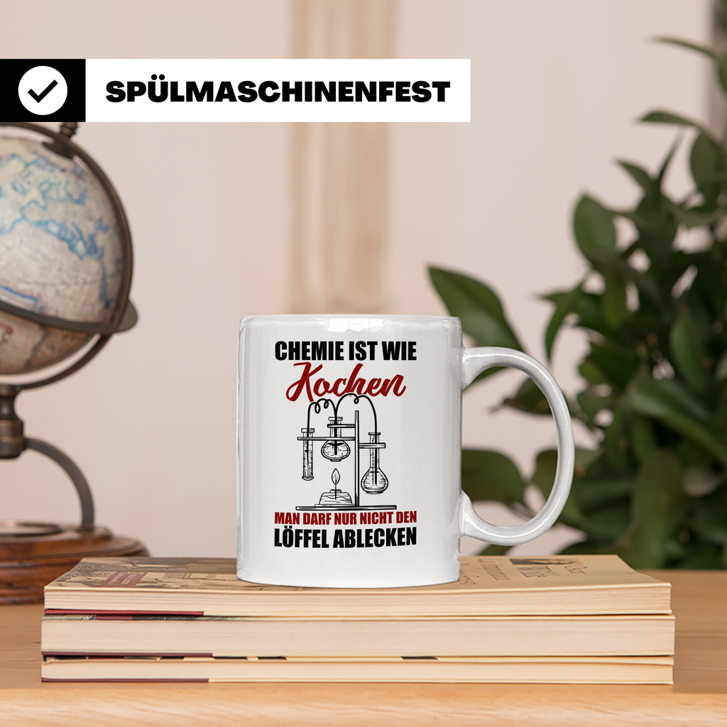 Koch Tasse - Man darf nur nicht den Löffel abgeben Küchen Sp – Weiß [farbe:weiß]
