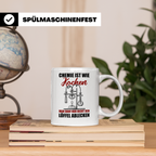 Koch Tasse - Man darf nur nicht den Löffel abgeben Küchen Sp – Weiß [farbe:weiß]