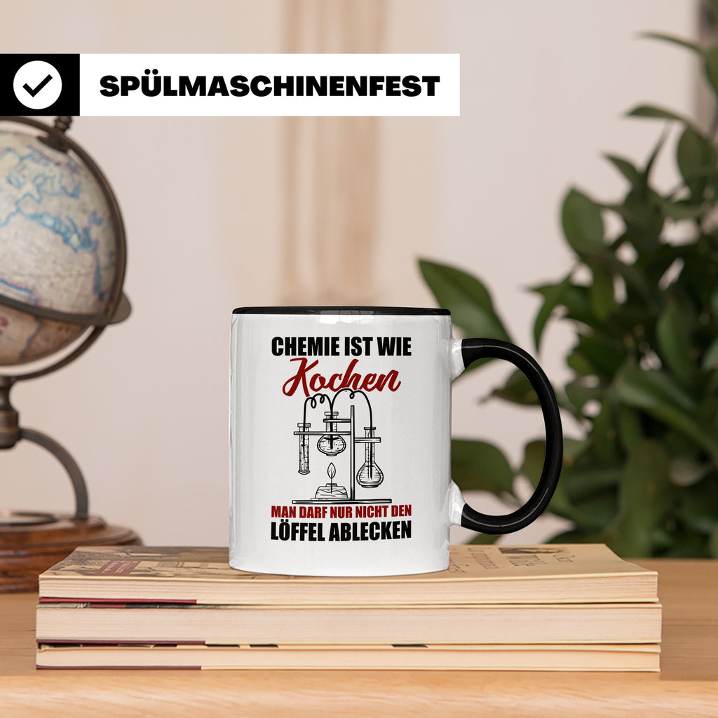 Koch Tasse - Man darf nur nicht den Löffel abgeben Küchen Sp – Schwarz [farbe:schwarz]