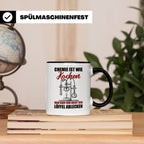 Koch Tasse - Man darf nur nicht den Löffel abgeben Küchen Sp – Schwarz [farbe:schwarz]
