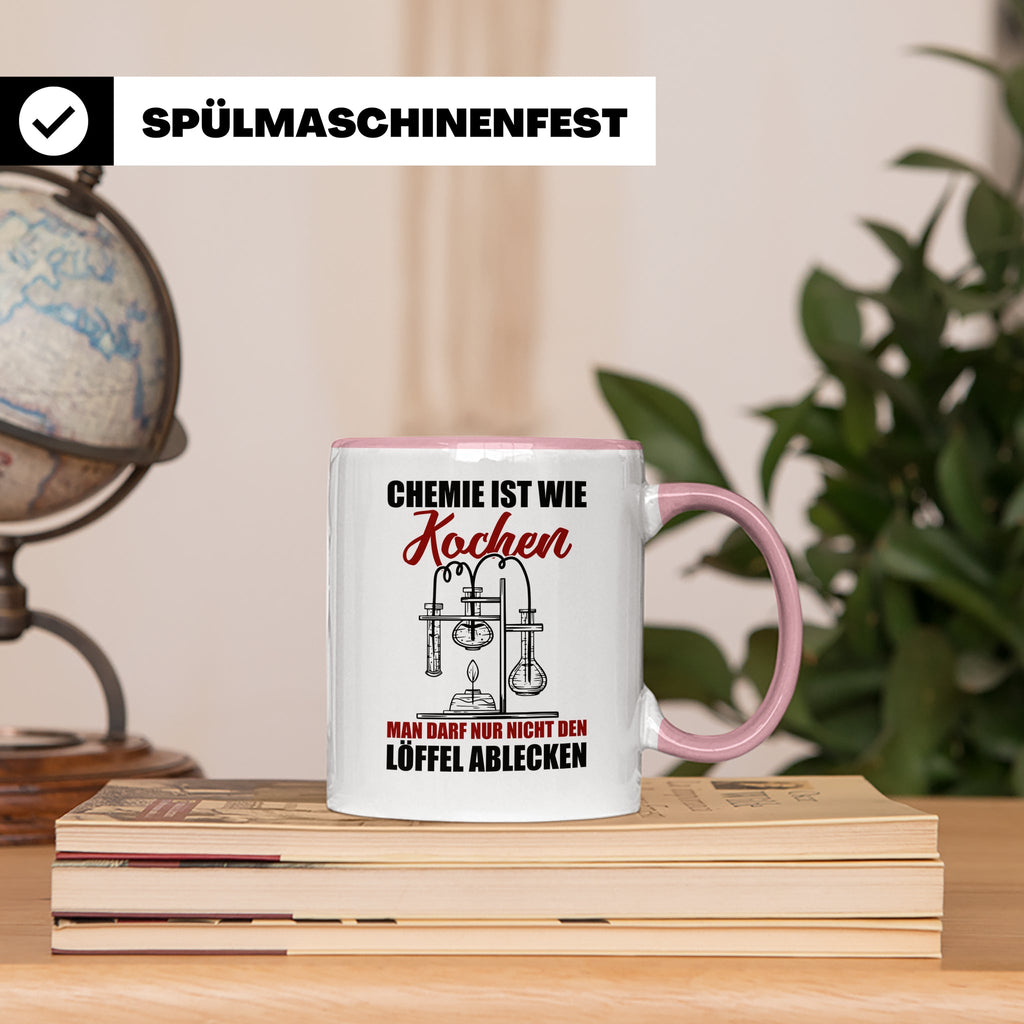 Koch Tasse - Man darf nur nicht den Löffel abgeben Küchen Sp – Rosa [farbe:rosa]