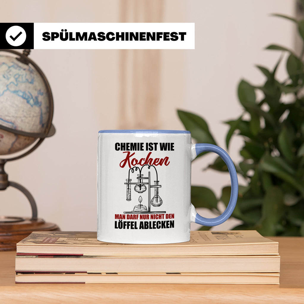 Koch Tasse - Man darf nur nicht den Löffel abgeben Küchen Sp – Blau [farbe:blau]