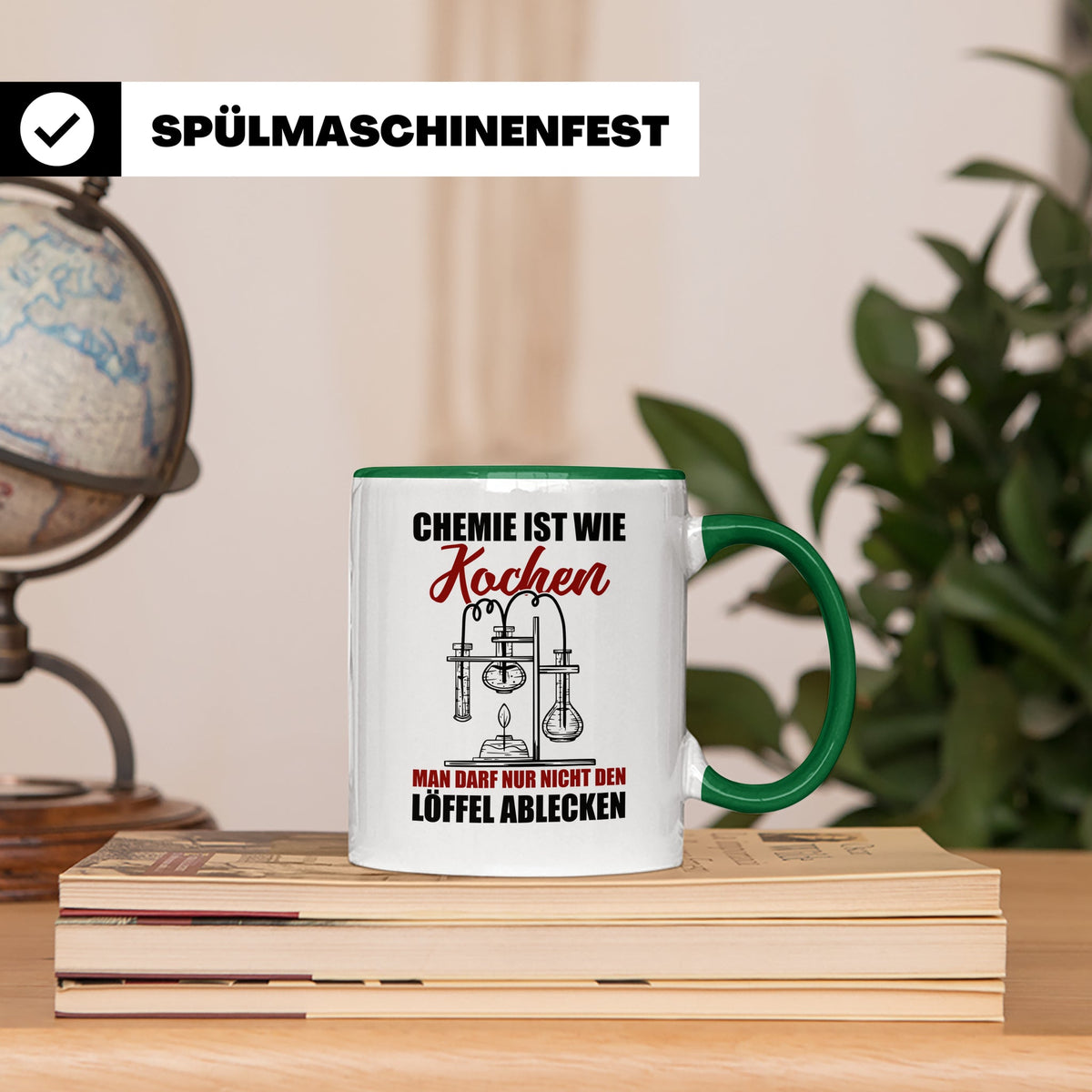 Koch Tasse - Man darf nur nicht den Löffel abgeben Küchen Sp – Grün [farbe:grün]