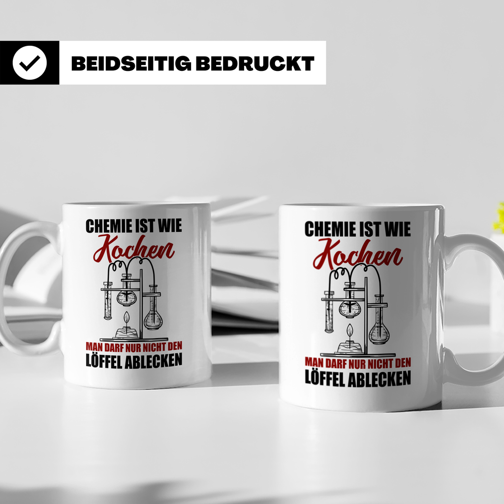 Koch Tasse - Man darf nur nicht den Löffel abgeben Küchen Sp – Weiß [farbe:weiß]