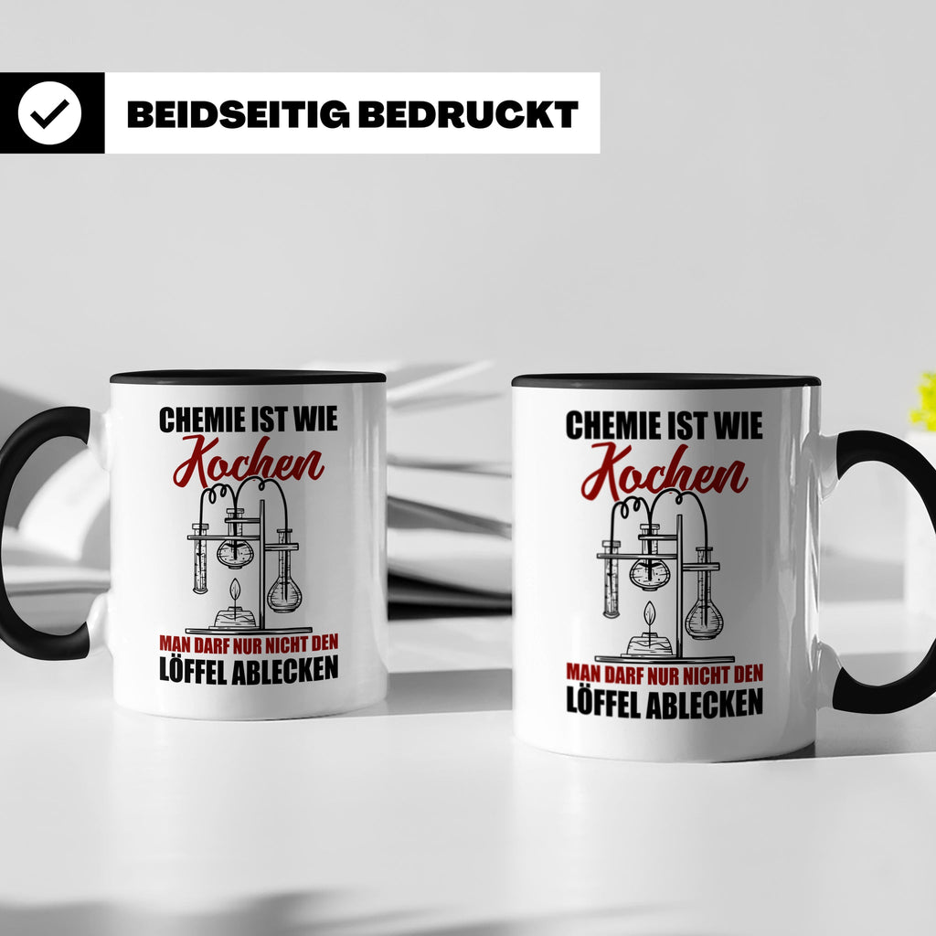 Koch Tasse - Man darf nur nicht den Löffel abgeben Küchen Sp – Schwarz [farbe:schwarz]