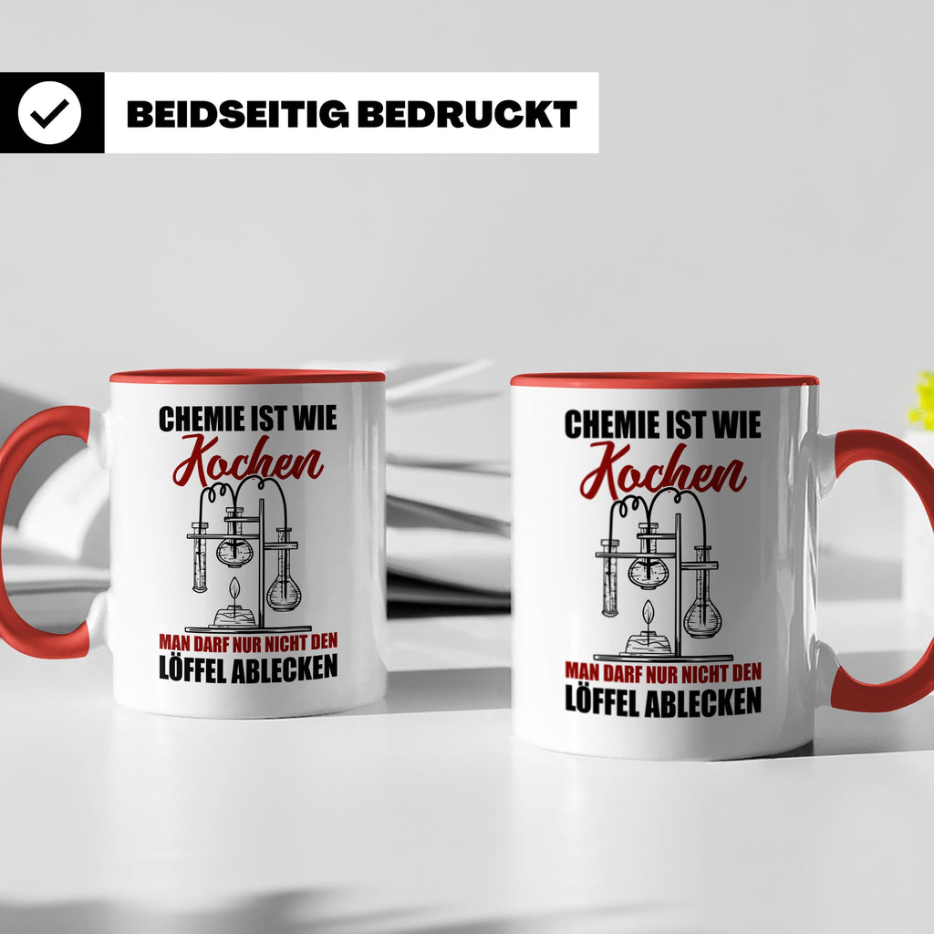 Koch Tasse - Man darf nur nicht den Löffel abgeben Küchen Sp – Rot [farbe:rot]