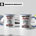 Koch Tasse - Man darf nur nicht den Löffel abgeben Küchen Sp – Blau [farbe:blau]