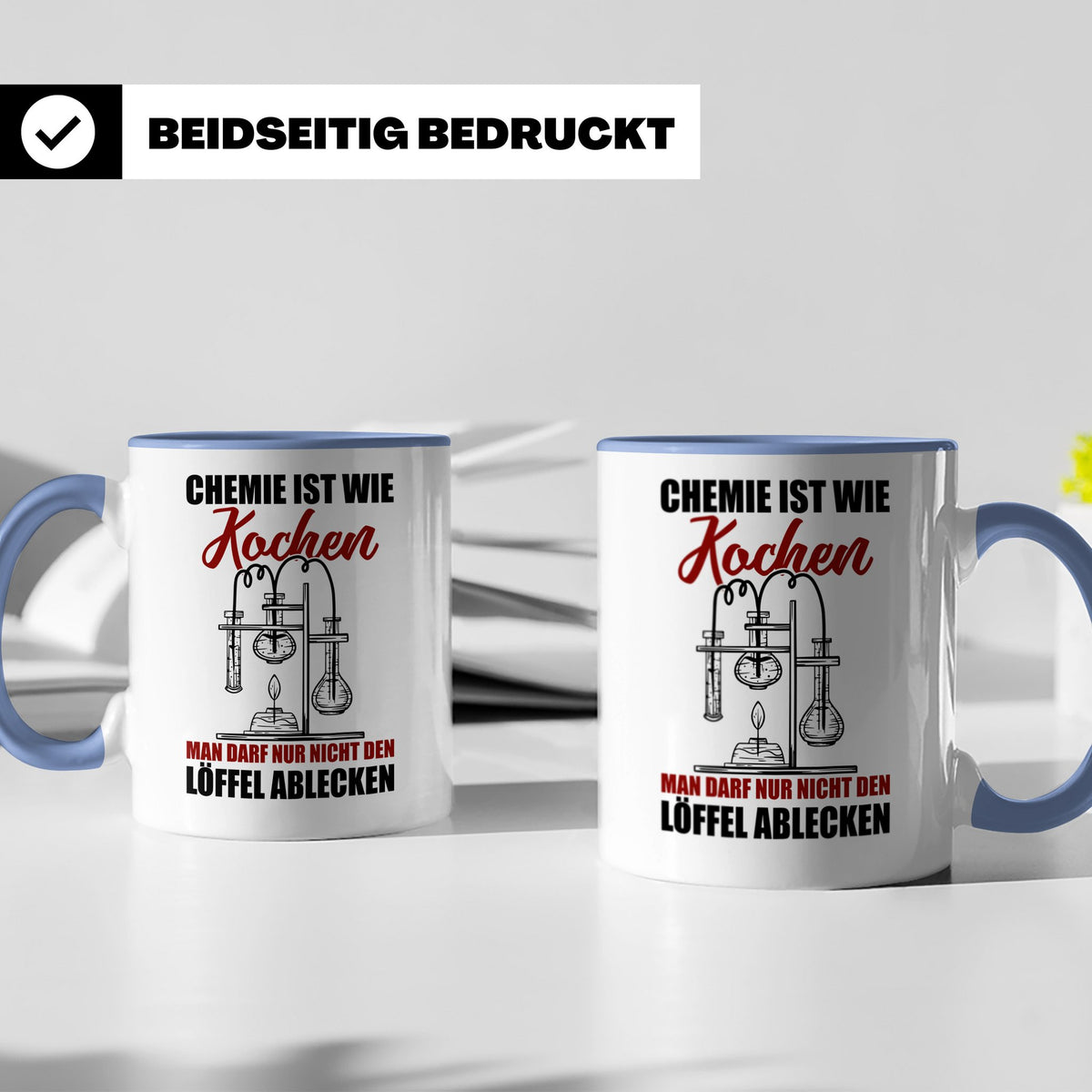 Koch Tasse - Man darf nur nicht den Löffel abgeben Küchen Sp – Blau [farbe:blau]