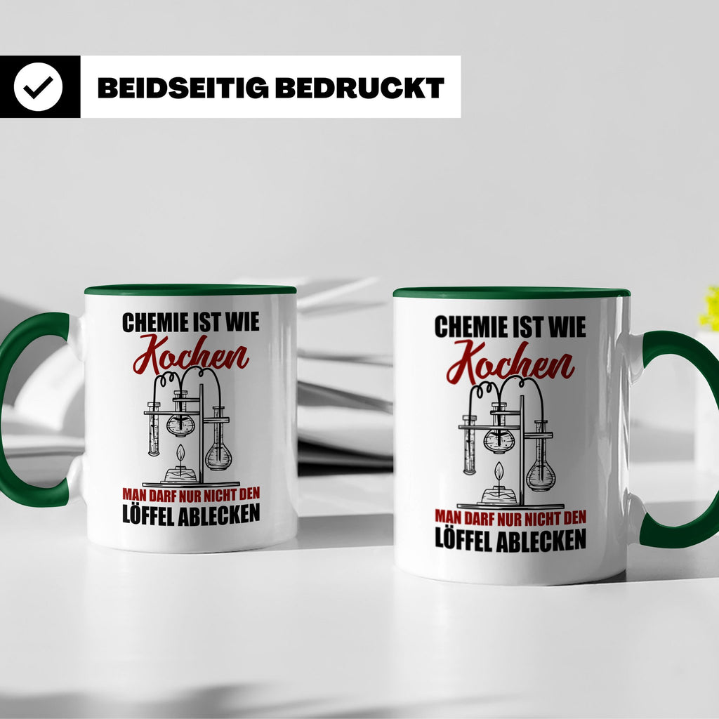 Koch Tasse - Man darf nur nicht den Löffel abgeben Küchen Sp – Grün [farbe:grün]