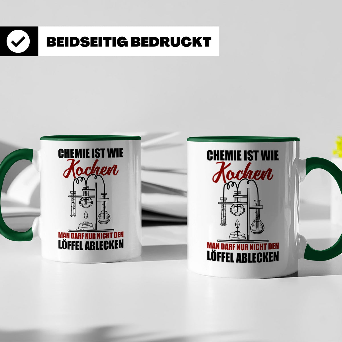 Koch Tasse - Man darf nur nicht den Löffel abgeben Küchen Sp – Grün [farbe:grün]