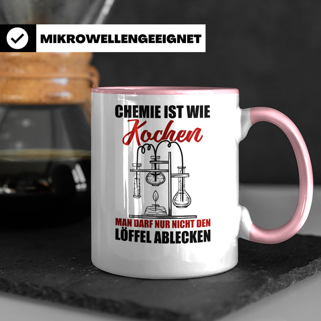 Koch Tasse - Man darf nur nicht den Löffel abgeben Küchen Sp – Rosa [farbe:rosa]