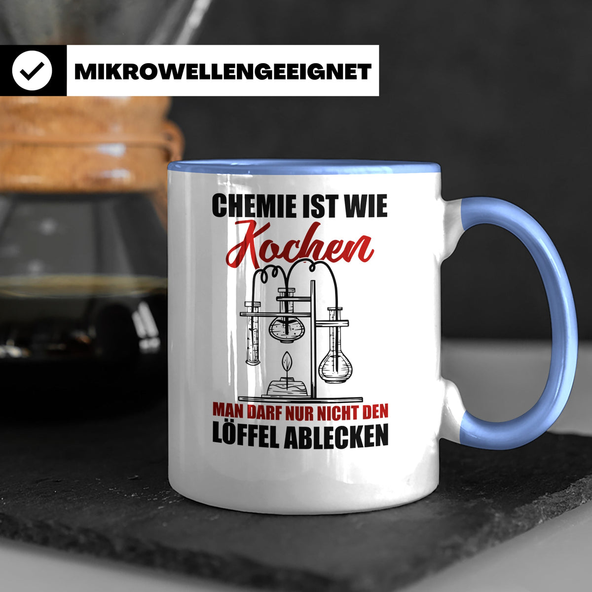 Koch Tasse - Man darf nur nicht den Löffel abgeben Küchen Sp – Blau [farbe:blau]