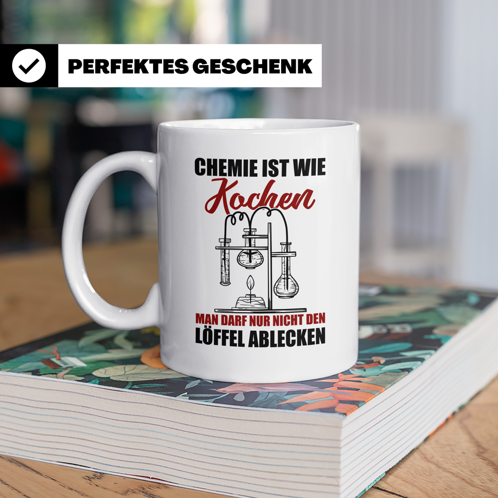 Koch Tasse - Man darf nur nicht den Löffel abgeben Küchen Sp – Weiß [farbe:weiß]