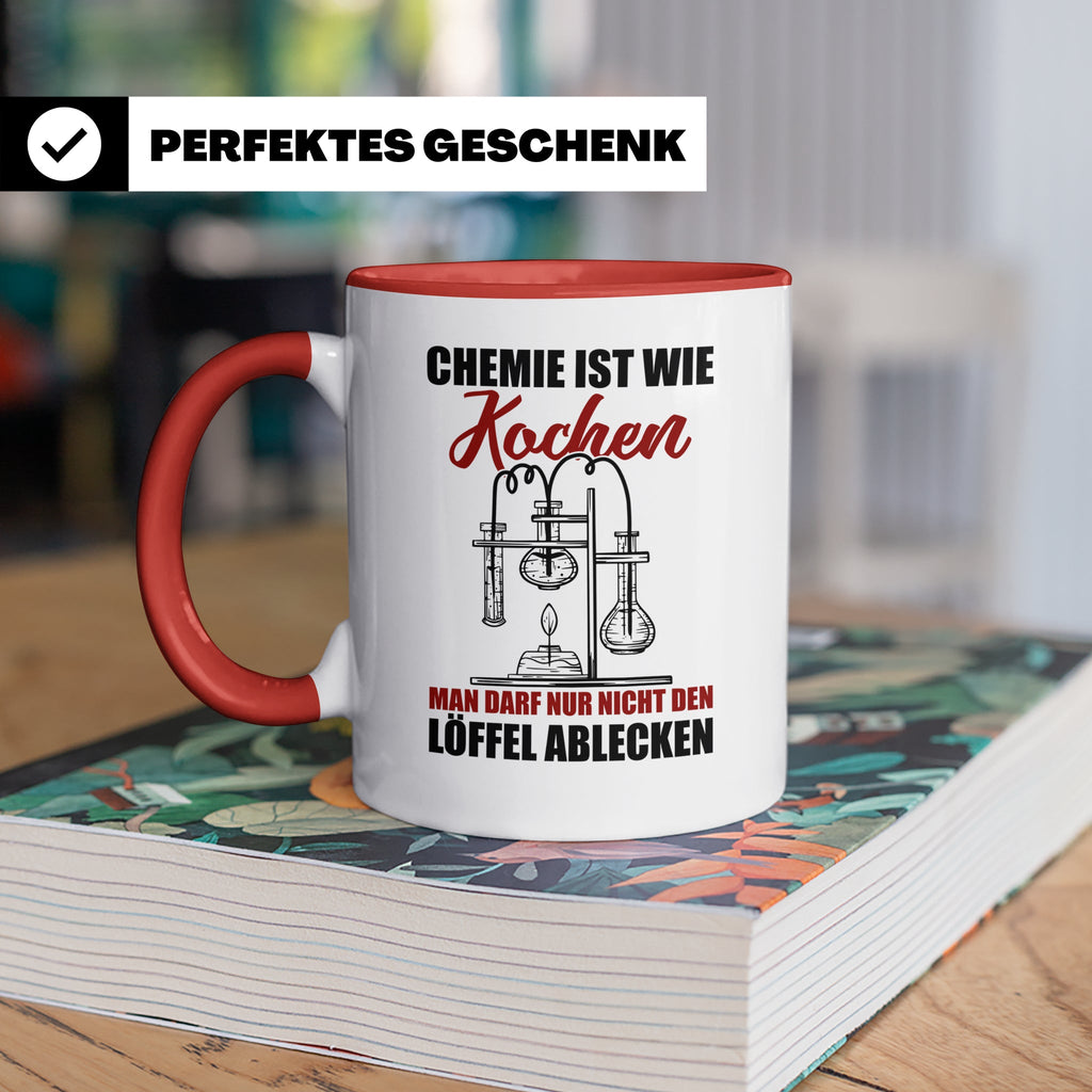 Koch Tasse - Man darf nur nicht den Löffel abgeben Küchen Sp – Rot [farbe:rot]