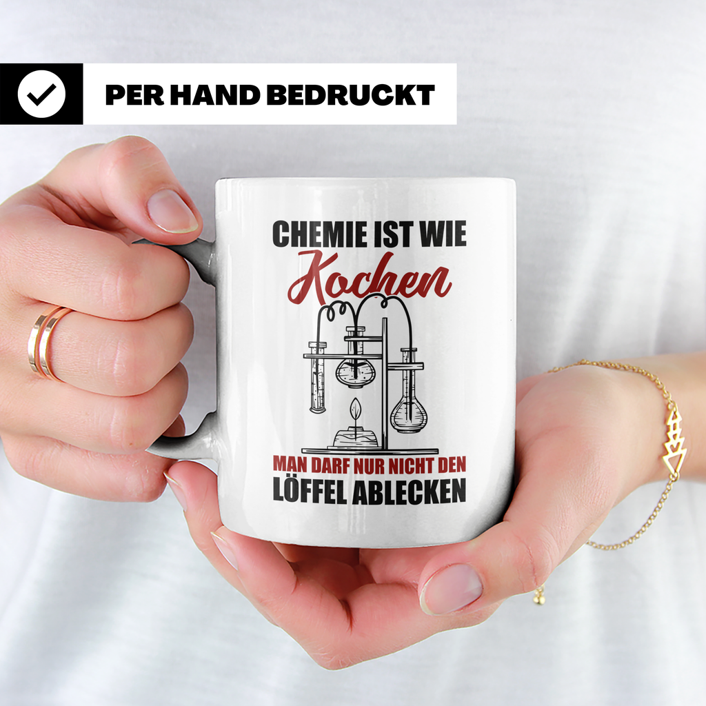 Koch Tasse - Man darf nur nicht den Löffel abgeben Küchen Sp – Weiß [farbe:weiß]