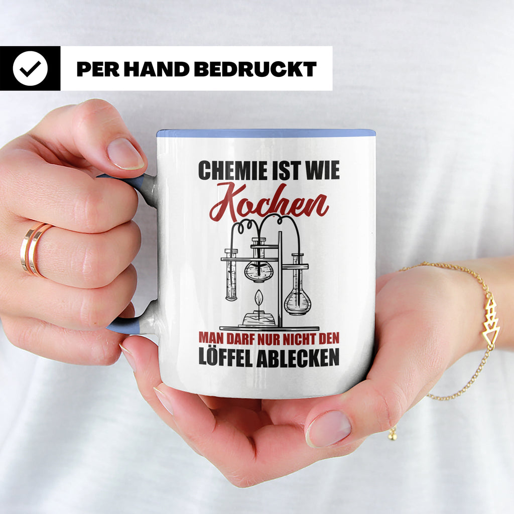 Koch Tasse - Man darf nur nicht den Löffel abgeben Küchen Sp – Blau [farbe:blau]